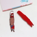 Colgante carpa koi roja esmaltada estilo japonés para creación de joyas DIY - Pez Koi Rojo