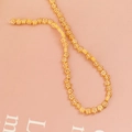 Perles de fleurs jaunes à cinq pétales pour bijoux DIY et bracelets faits à la main - 1 Pièce (ai-environ 68 perles) / Kaki
