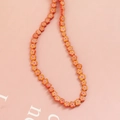 Collier de perles florales colorées avec perles acryliques rouges jaunes et roses Y2K - 1 Pièce (ai-environ 68 perles) / Rouge Pastèque