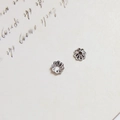 Versilberte 18k Blumenperlenkappen im 8-Blatt-Design für DIY-Schmuckherstellung - Silber Kleine Blume (14#)