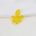 Bright yellow transparent acrylic tulip petal pendant for DIY handmade earring jewelry - Yellow Leaf