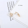 Convertidor de pendientes de clip dorado de 12x13mm para creación de joyas DIY - Clip de Resorte con Agujero (12*13mm) / Dorado Estilo 6 (6#)