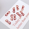 Mini eyewear tortoise shell resin charms for DIY jewelry making and earring design - Red Glasses Style