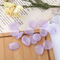 Macro detail of light purple organza flower petals for DIY crafts and jewelry making - Purple