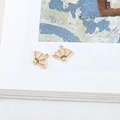 Rosa-weiße Emaille-Fächeranhänger mit Vergoldung für DIY-Schmuckherstellung - 9# Rosa Fächer