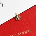 Christmas snowflake pendant with red green rhinestones and pearl for DIY jewelry making - Colorful Rhinestone Artificial Pearl Snowflake Style (6#)