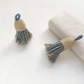 Ethnic style handmade blue and yellow woven tassel pendant for DIY accessories - Style 22