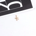 Starfish shaped alloy pendant in light gold finish with textured surface for DIY jewelry - Textured Starfish Style (4#) / 9x13mm