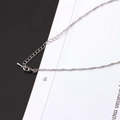 Versilberte DIY Halskette mit gedrehter Wellenkette und Karabinerverschluss für Damen - 2# Platin (Stil 2)