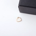 Detailed macro view of cat head alloy enamel charm with golden edges for DIY jewelry - Cat Head (1#)