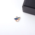 Macro detail of cartoon ghost alloy pendant with colorful enamel for DIY jewelry making - Cartoon Character (3#)