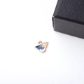 Detail of DIY alloy charm featuring Mount Fuji and cherry blossoms for jewelry making - Mount Fuji Sakura (4#)