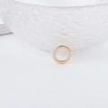 Polished gold alloy geometric ring pendant for DIY jewelry and earring making - Flat Bright Gold Circle Accessory (9#)
