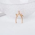 Detail of golden bird on branch pendant for DIY jewelry making and earrings craft - Bird On Branch Shaped Pendant (11#)
