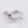 Convertitore per orecchini a vite in argento con piccolo anello per creazione gioielli - Argento K Con Occhiello