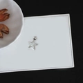 Hollow star shaped DIY earring pendant in silver finish with metal connection buckle - 10# Silver Star Pendant