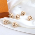 14mm cream hand-woven berry ball beads for DIY jewelry and dreamcatcher pendants - 7# 14mm / Natural Wood Color