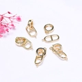 Connettore a naso di maiale placcato oro 14K e chiusura a molla per collane e bracciali DIY - Oro 14K