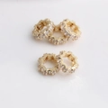 14K vergulde holle tussenkralen met zirkonia voor het maken van DIY-sieraden - 14K Verguld