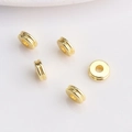 14K gold filled double-layered spacer beads for DIY bracelets and necklaces making - 3mm / 18K Gold