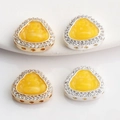 Colgantes de Buda en oro de 14K con circonitas para joyería DIY, mezcla oro y plata - Oro de 14k Color Preservado / Buda de Circonia Amarillo