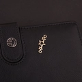 Accesorio para joyas DIY con tres estrellas doradas caladas conectadas en una fila - Estilo de Conexión de Tres Estrellas (20# Oro K)