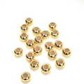 Perles coulissantes en silicone remplies d'or 14K pour accessoires de bijoux DIY - 7.5mm 14k Or