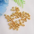 Perle intagliate riempite in oro 14K per creazione di gioielli fai-da-te e accessori - 6mm / Oro 14K