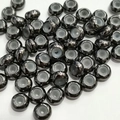 Gunmetal 14K gold plated slider beads with silicone core for DIY jewelry adjusting - 7.5mm Black Gold
