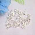 Perline argentate sfaccettate per gioielli fai da te con finitura 14k - 3mm / Argento