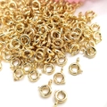 Polished 14K gold filled spring ring clasps for DIY jewelry necklace making - Spring Clasp 5.5mm / 14K Gold