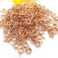 Polierte 14K Roségold-Federverschlüsse für DIY-Schmuckherstellung und Halsketten-Basteleien - Roségold