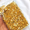 Bulk 18K gold-plated heart-shaped spacer beads in transparent bag for DIY jewelry making - Heart / 5mm / 18K Gold