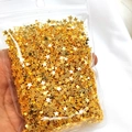 Bulk 18K gold plated star spacer beads for DIY jewelry making in clear packaging - Pentagram / 5mm / 18K Gold