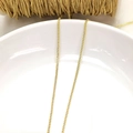 Catena a maglie in oro 14K per creazione gioielli fai da te su piatto di ceramica - Oro 14k Colore Conservato / Catena Curb 1.5mm