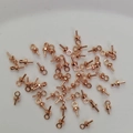 3mm 14K rose gold-filled eye pin connector for DIY handmade pearl jewelry pendants - Rose Gold
