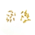 Set of 14k gold-filled teardrop heart pendants with cubic zirconia for jewelry making - Water Drop / 14K Gold Plated / Gold