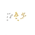 Apprêts bijoux en plaqué or 14K et argent pour la création de bijoux artisanaux DIY - Style Creux / Or blanc
