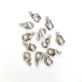 Polished silver lobster clasps for DIY jewelry making necklaces and bracelets - 14mm / White Gold