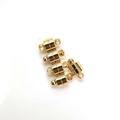 14k goud gevulde meerlaagse magnetische sluiting voor 4-rijige kettingconnector - Bel-bedeltje / 6mm / 14K Goud