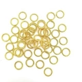 14k gold filled twisted jump rings for DIY jewelry making and bulk connector supplies - Color Retention / 8mm Twisted Closed Ring / Gold