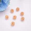 Multiple 14K gold filled round spiral wire beads for DIY handmade jewelry making - 5mm Spring Ball / 14K Gold