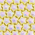 Star-shaped acrylic beads in light yellow and iridescent white for DIY jewelry - Purple