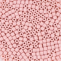 Cylindrical pink acrylic spacer beads with a smooth porcelain finish for DIY jewelry - 100 Pieces Set / Pink