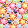 Bunte Acryl-Sternperlen in Macaron-Farben mit irisierender Beschichtung für DIY-Schmuck - Mehrfarbig