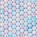 Colorful macaron acrylic beads with AB iridescent finish for DIY jewelry crafts - 100 Pieces Set / Macaron Pearlescent Mix (2)