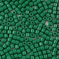 Deep green cylindrical acrylic barrel beads with a glossy finish for DIY jewelry crafting - 100 Pieces Set / Dark Green