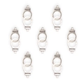 Silver alloy handcuff charms with FREEDOM engraving for DIY bracelets and necklaces - Antique Silver
