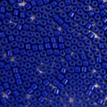 Vibrant royal blue cylindrical acrylic loose beads for DIY handmade jewelry crafts - 100 Pieces Set / Sapphire Blue