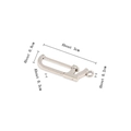 Mini alloy hacksaw tool pendant for DIY bracelets and necklaces with silver finish - Hand Saw 1
